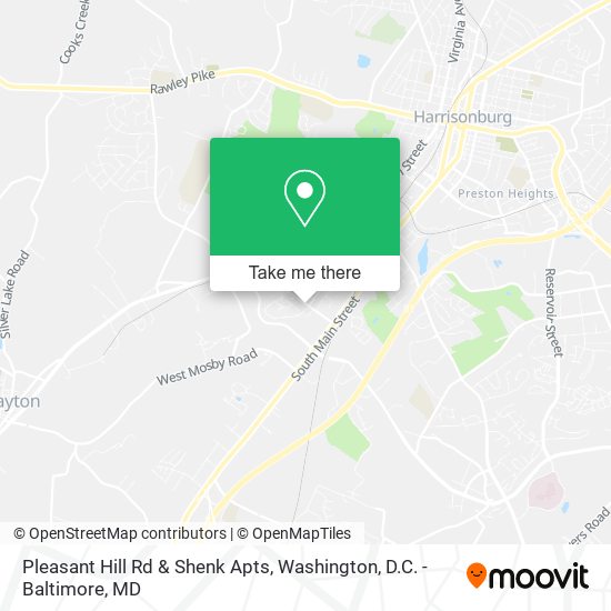 Pleasant Hill Rd & Shenk Apts map