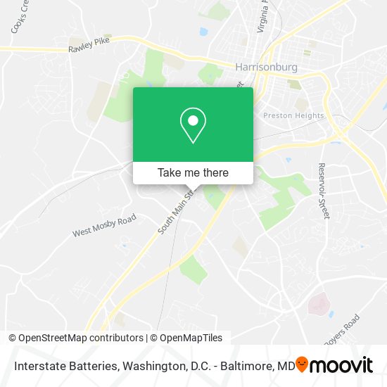 Interstate Batteries map