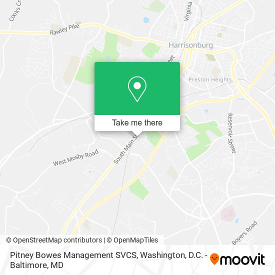 Pitney Bowes Management SVCS map