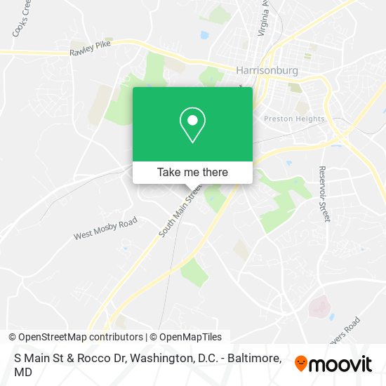 S Main St & Rocco Dr map
