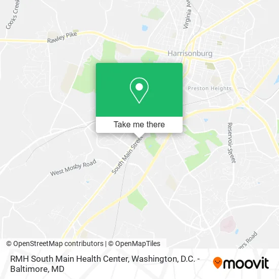RMH South Main Health Center map
