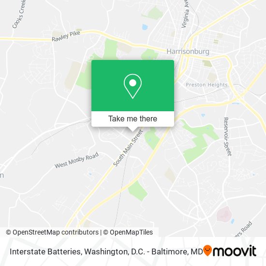 Interstate Batteries map