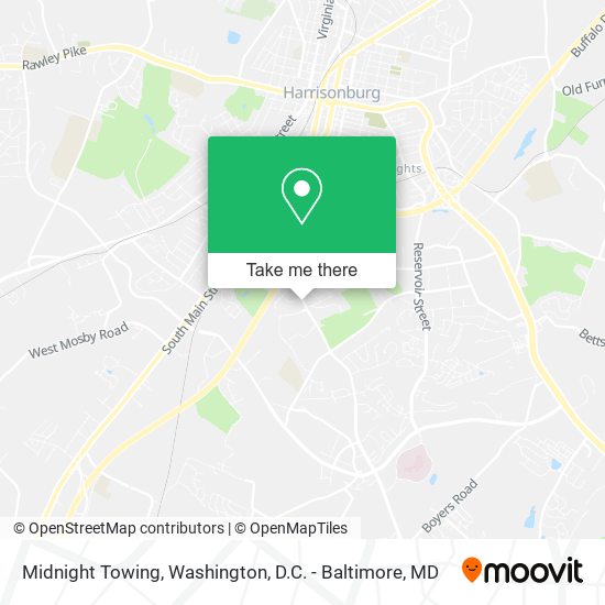 Midnight Towing map