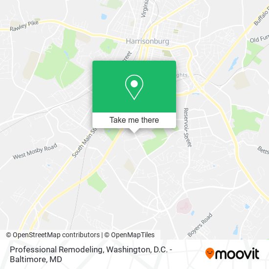 Professional Remodeling map