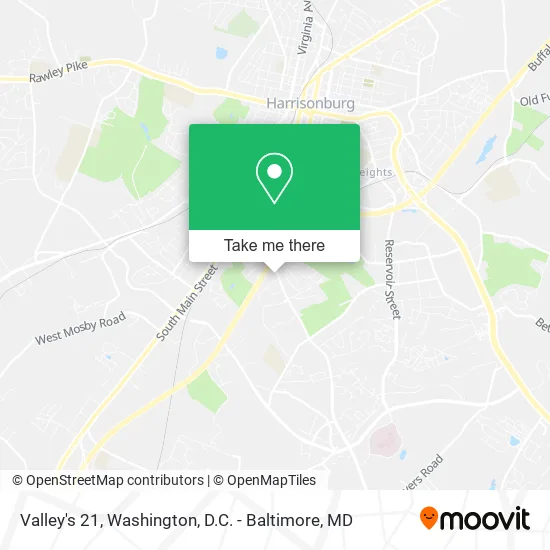 Valley's 21 map