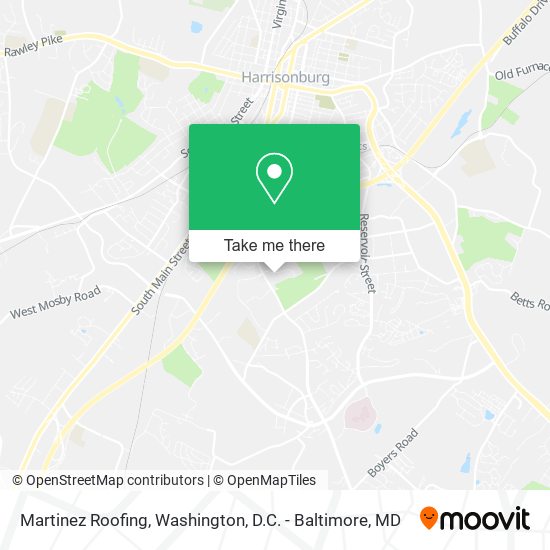 Martinez Roofing map