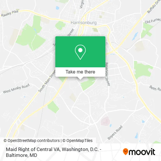 Maid Right of Central VA map