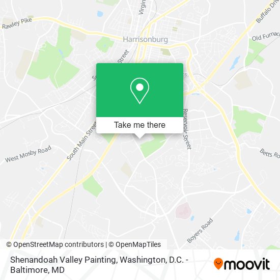 Shenandoah Valley Painting map