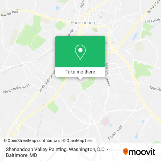 Shenandoah Valley Painting map