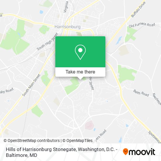 Mapa de Hills of Harrisonburg Stonegate