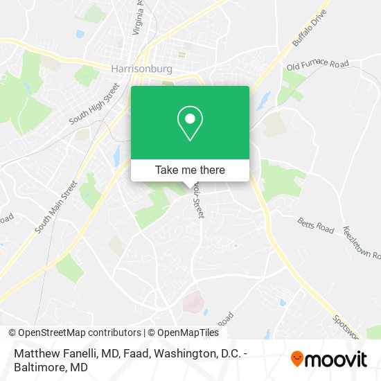 Mapa de Matthew Fanelli, MD, Faad
