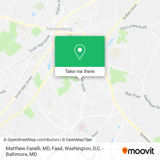 Matthew Fanelli, MD, Faad map