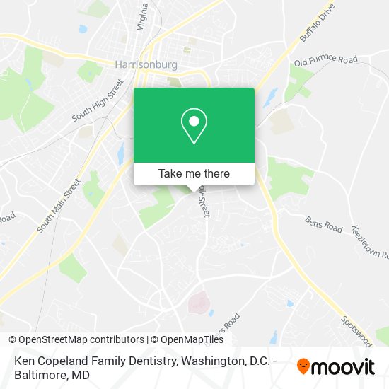 Ken Copeland Family Dentistry map