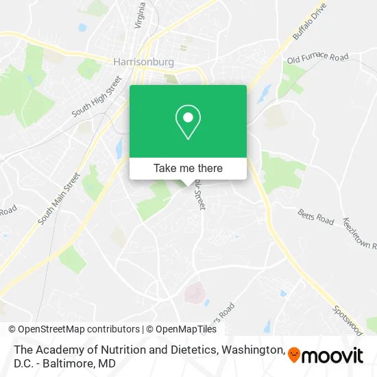The Academy of Nutrition and Dietetics map
