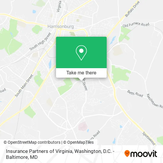 Insurance Partners of Virginia map