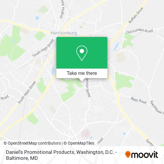 Daniel's Promotional Products map