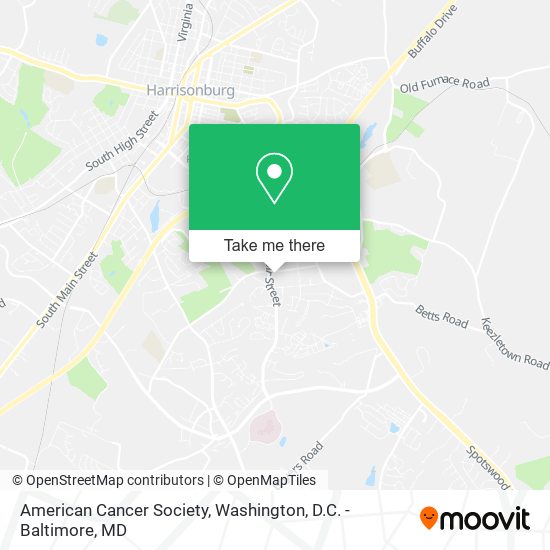 American Cancer Society map