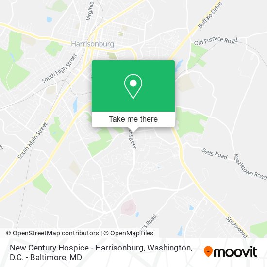 New Century Hospice - Harrisonburg map