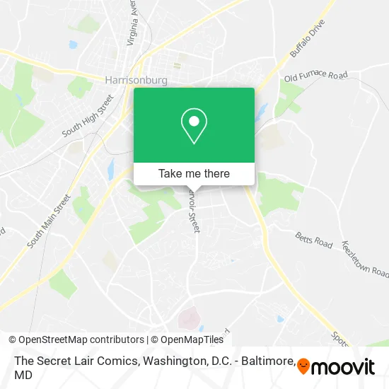 The Secret Lair Comics map