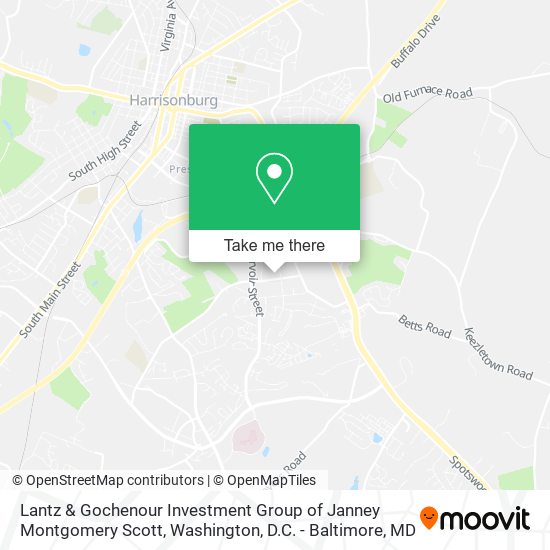 Lantz & Gochenour Investment Group of Janney Montgomery Scott map