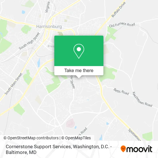 Cornerstone Support Services map