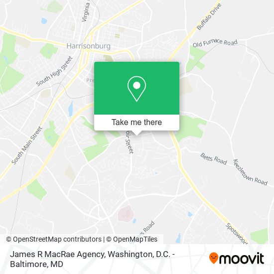 Mapa de James R MacRae Agency