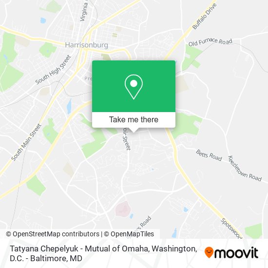 Tatyana Chepelyuk - Mutual of Omaha map