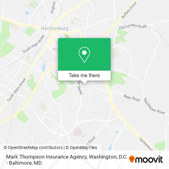 Mark Thompson Insurance Agency map