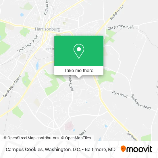 Campus Cookies map