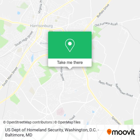 US Dept of Homeland Security map