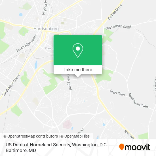 US Dept of Homeland Security map