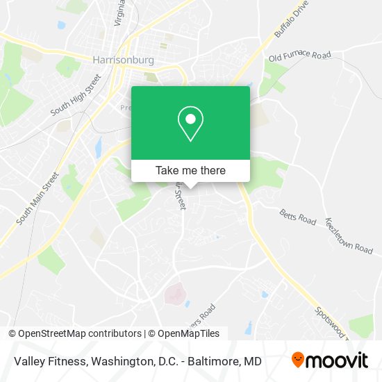 Valley Fitness map