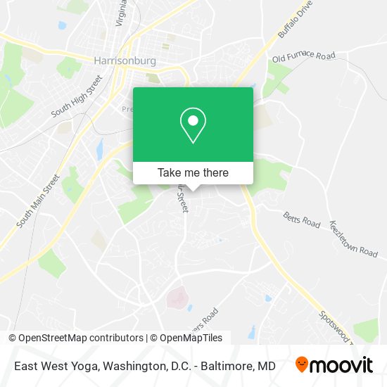 East West Yoga map