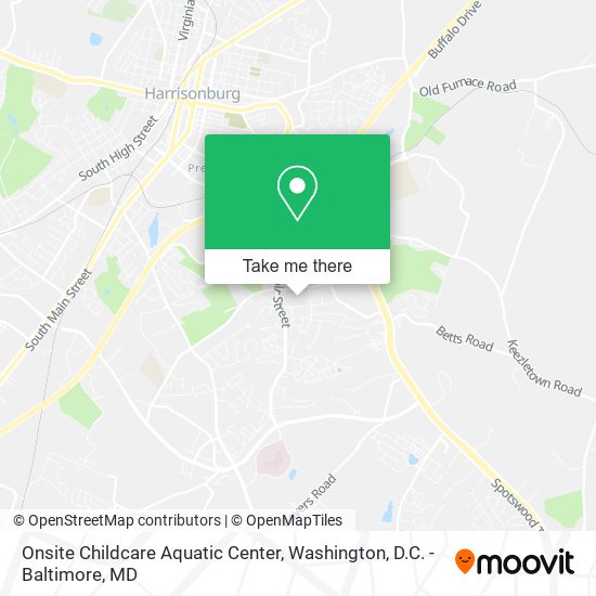 Onsite Childcare Aquatic Center map