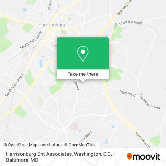 Mapa de Harrisonburg Ent Associates