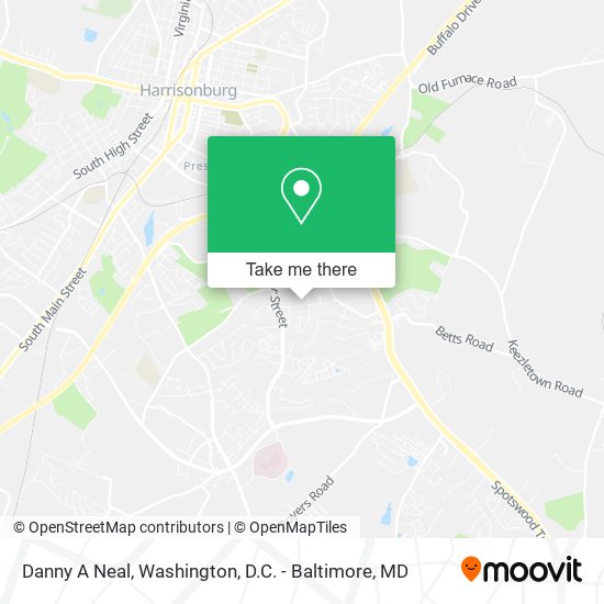 Danny A Neal map