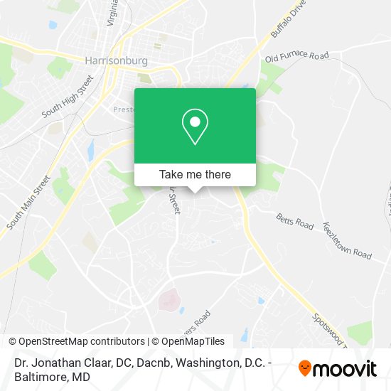 Mapa de Dr. Jonathan Claar, DC, Dacnb
