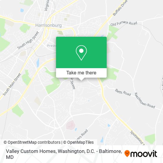 Valley Custom Homes map