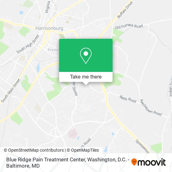 Blue Ridge Pain Treatment Center map