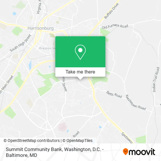 Summit Community Bank map