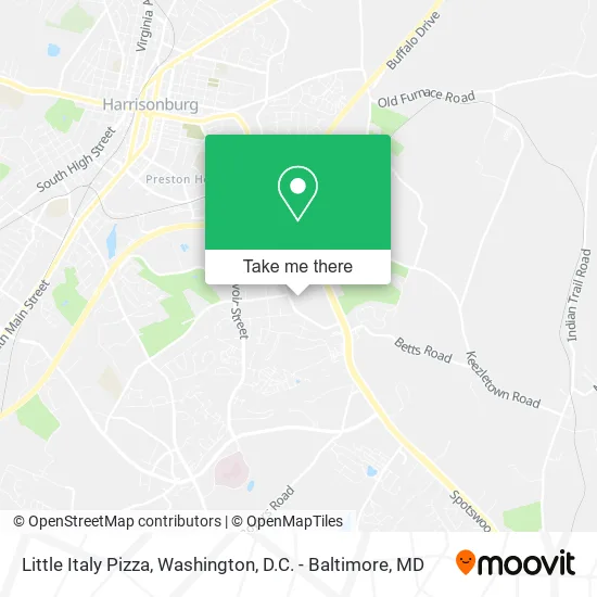 Little Italy Pizza map