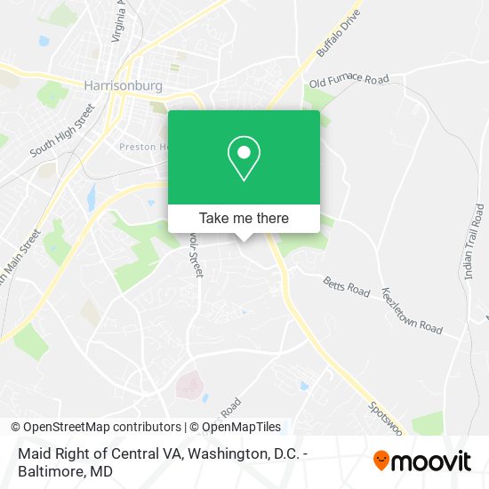 Maid Right of Central VA map