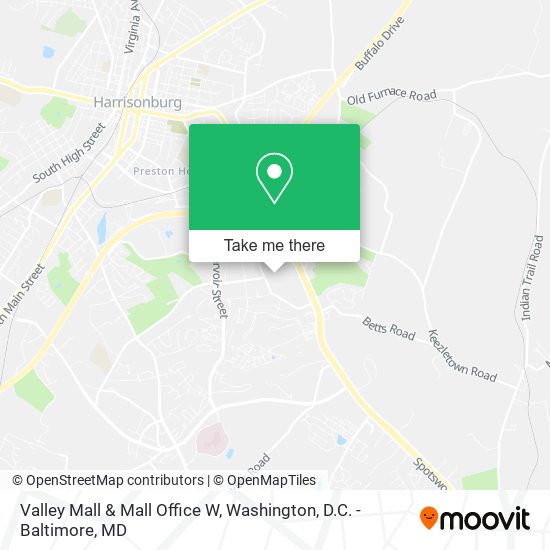 Mapa de Valley Mall & Mall Office W