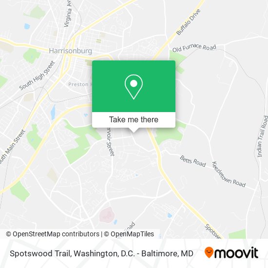 Spotswood Trail map