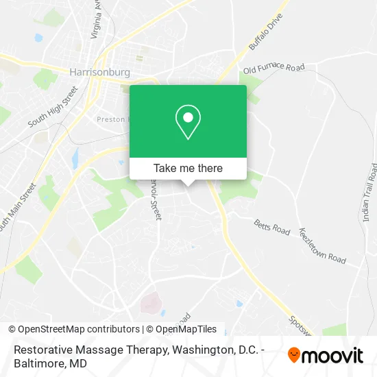 Restorative Massage Therapy map