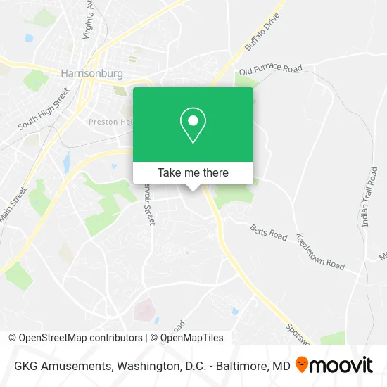 GKG Amusements map