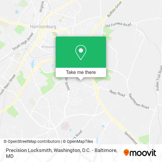 Precision Locksmith map