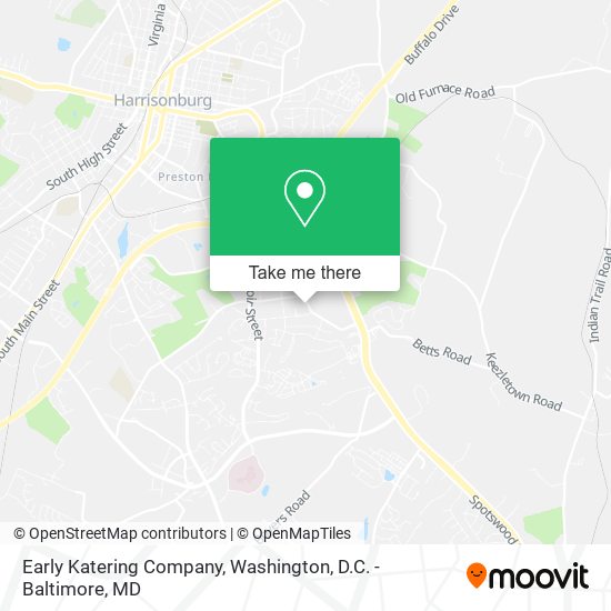 Early Katering Company map