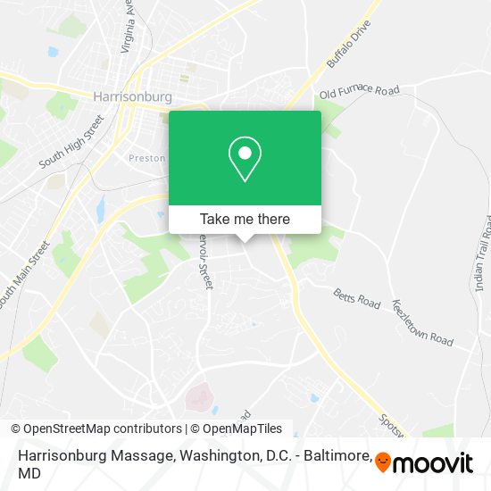 Mapa de Harrisonburg Massage