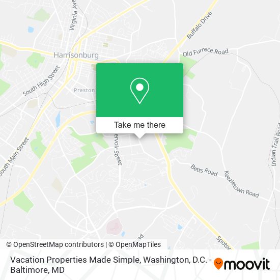Vacation Properties Made Simple map